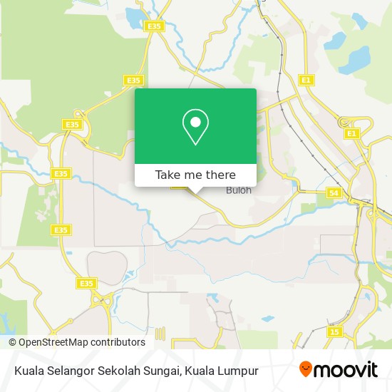 Kuala Selangor Sekolah Sungai map