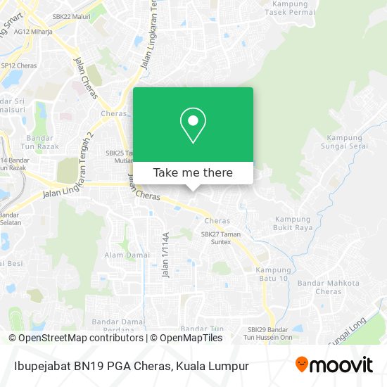 Ibupejabat BN19 PGA Cheras map