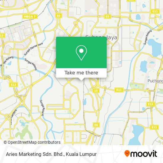 Aries Marketing Sdn. Bhd. map