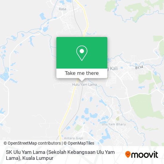 SK Ulu Yam Lama (Sekolah Kebangsaan Ulu Yam Lama) map