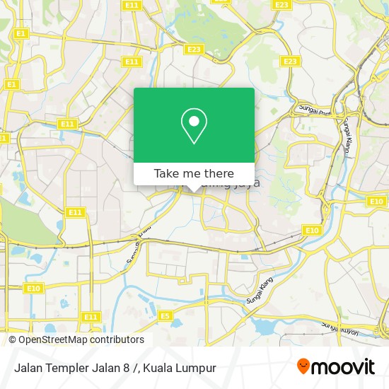 Peta Jalan Templer Jalan 8 /