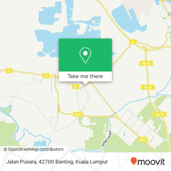 Peta Jalan Pusara, 42700 Banting