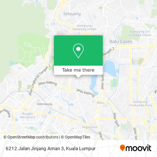 Peta 6212 Jalan Jinjang Aman 3