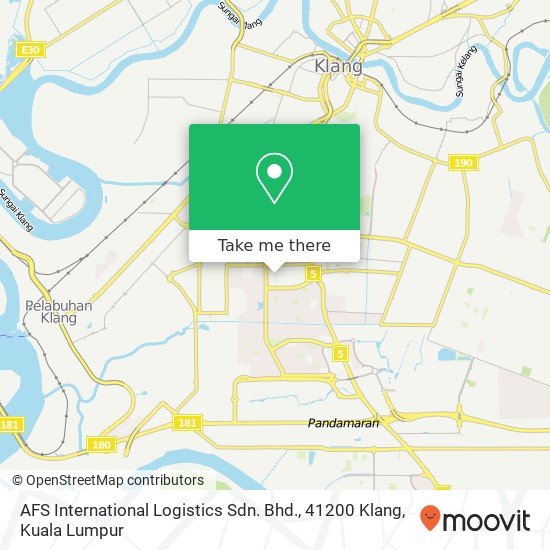 AFS International Logistics Sdn. Bhd., 41200 Klang map