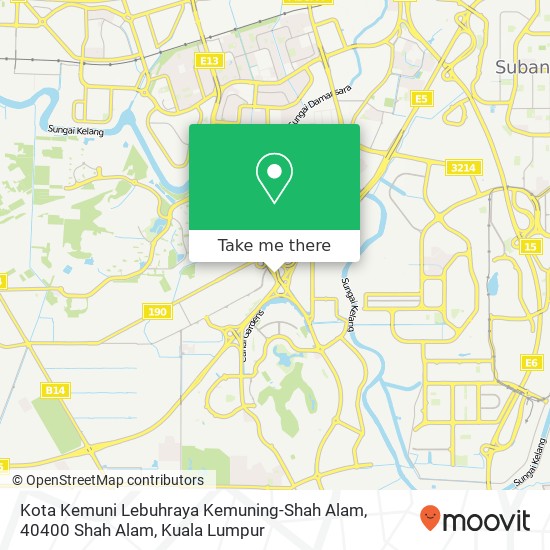 Peta Kota Kemuni Lebuhraya Kemuning-Shah Alam, 40400 Shah Alam