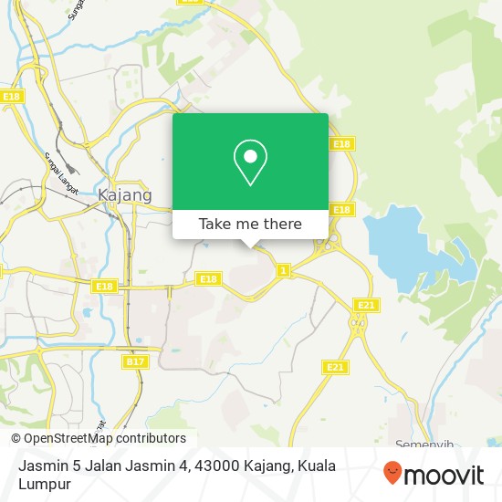 Jasmin 5 Jalan Jasmin 4, 43000 Kajang map