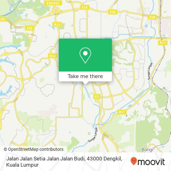 Jalan Jalan Setia Jalan Jalan Budi, 43000 Dengkil map