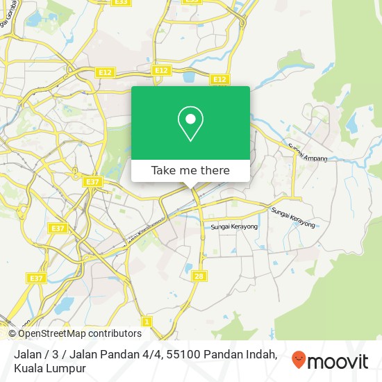 Jalan / 3 / Jalan Pandan 4 / 4, 55100 Pandan Indah map