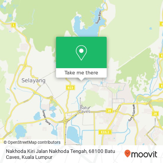Nakhoda Kiri Jalan Nakhoda Tengah, 68100 Batu Caves map