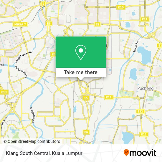 Klang South Central map