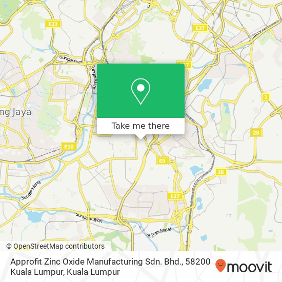 Approfit Zinc Oxide Manufacturing Sdn. Bhd., 58200 Kuala Lumpur map