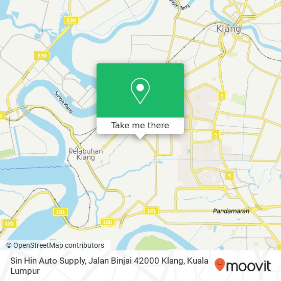 Sin Hin Auto Supply, Jalan Binjai 42000 Klang map