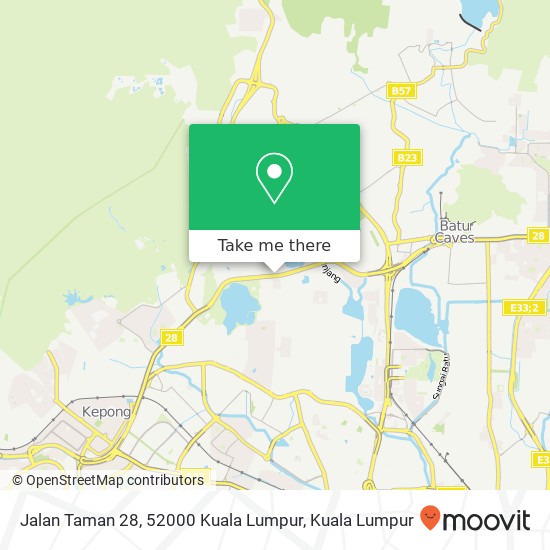 Peta Jalan Taman 28, 52000 Kuala Lumpur