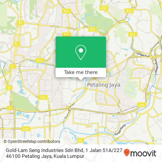 Gold-Lam Seng Industries Sdn Bhd, 1 Jalan 51A / 227 46100 Petaling Jaya map