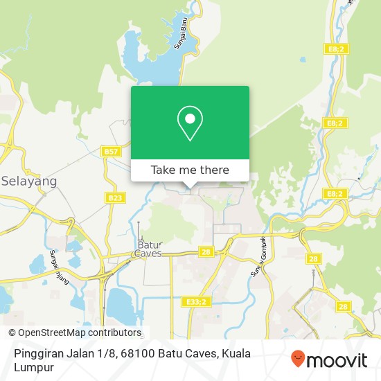 Peta Pinggiran Jalan 1 / 8, 68100 Batu Caves
