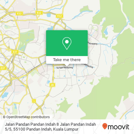 Jalan Pandan Pandan Indah 8 Jalan Pandan Indah 5 / 5, 55100 Pandan Indah map