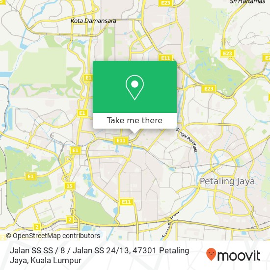 Jalan SS SS / 8 / Jalan SS 24 / 13, 47301 Petaling Jaya map