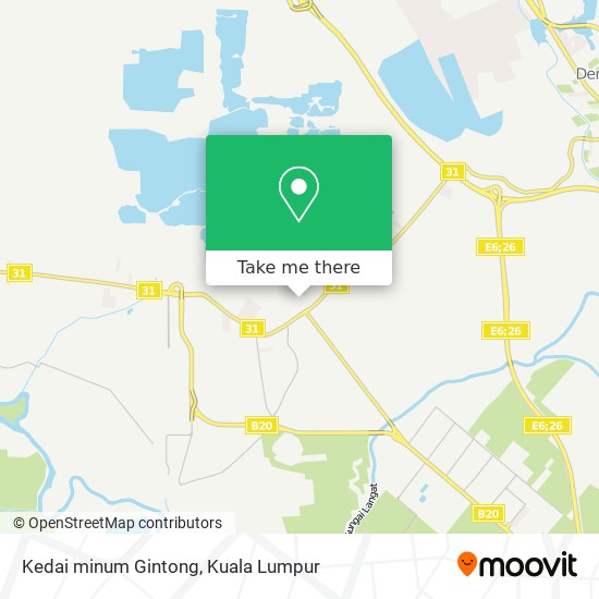 Kedai minum Gintong map