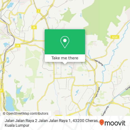 Jalan Jalan Raya 2 Jalan Jalan Raya 1, 43200 Cheras map