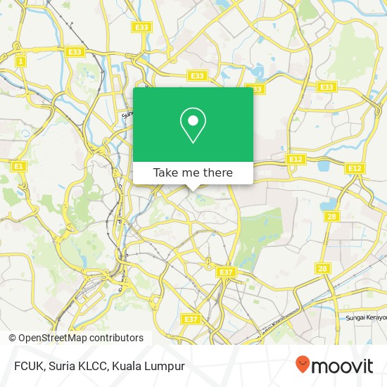 FCUK, Suria KLCC map