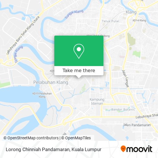 Lorong Chinniah Pandamaran map