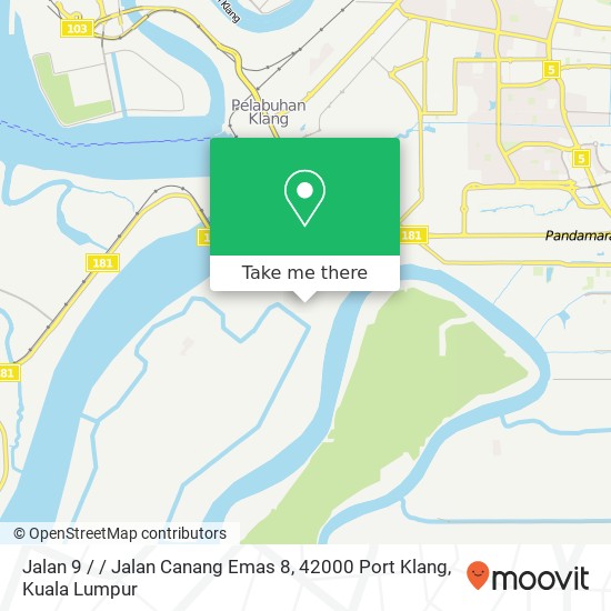 Peta Jalan 9 / / Jalan Canang Emas 8, 42000 Port Klang