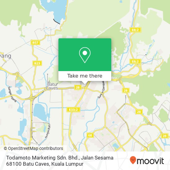 Todamoto Marketing Sdn. Bhd., Jalan Sesama 68100 Batu Caves map