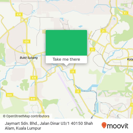 Jaymart Sdn. Bhd., Jalan Dinar U3 / 1 40150 Shah Alam map