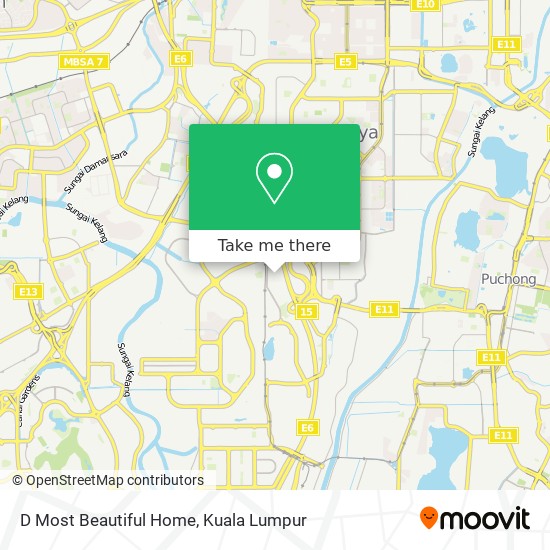 D Most Beautiful Home map