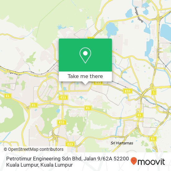 Petrotimur Engineering Sdn Bhd, Jalan 9 / 62A 52200 Kuala Lumpur map