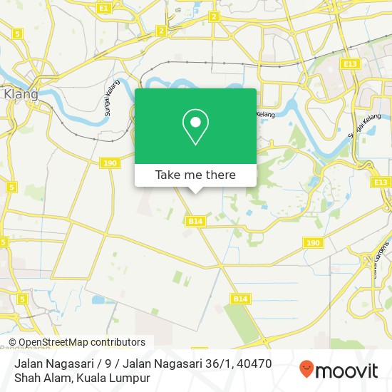 Jalan Nagasari / 9 / Jalan Nagasari 36 / 1, 40470 Shah Alam map