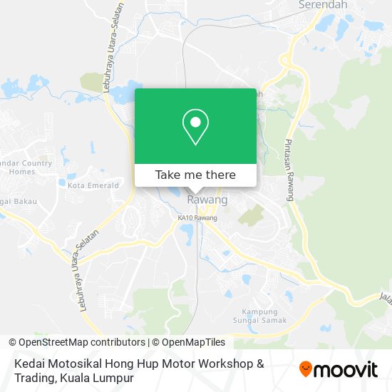 Peta Kedai Motosikal Hong Hup Motor Workshop & Trading