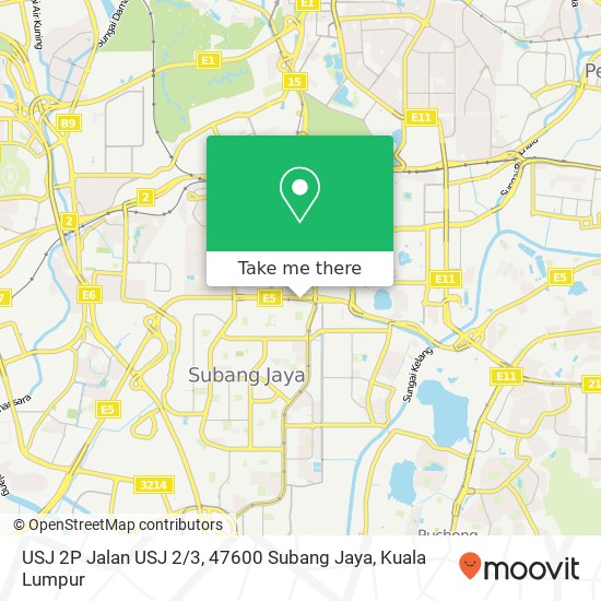 USJ 2P Jalan USJ 2 / 3, 47600 Subang Jaya map