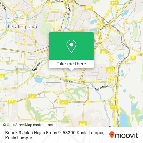 Bubuk 3 Jalan Hujan Emas 9, 58200 Kuala Lumpur map