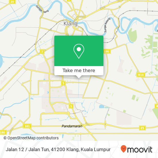 Peta Jalan 12 / Jalan Tun, 41200 Klang