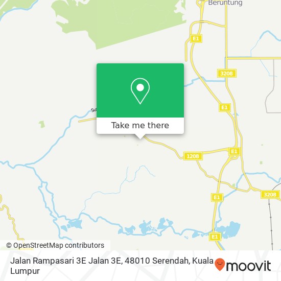 Peta Jalan Rampasari 3E Jalan 3E, 48010 Serendah