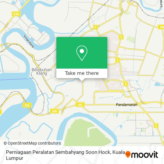 Perniagaan Peralatan Sembahyang Soon Hock map