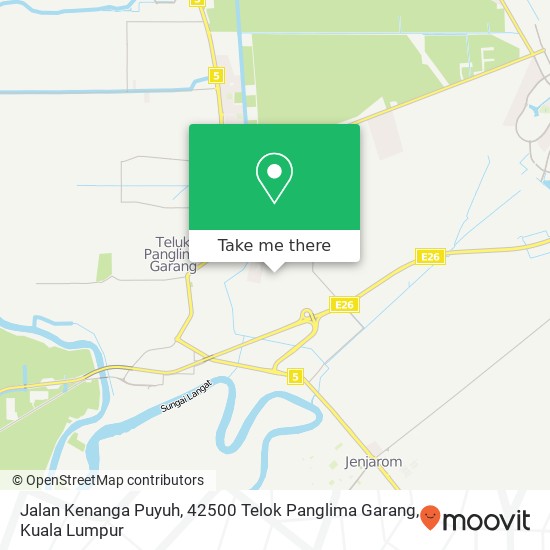 Jalan Kenanga Puyuh, 42500 Telok Panglima Garang map