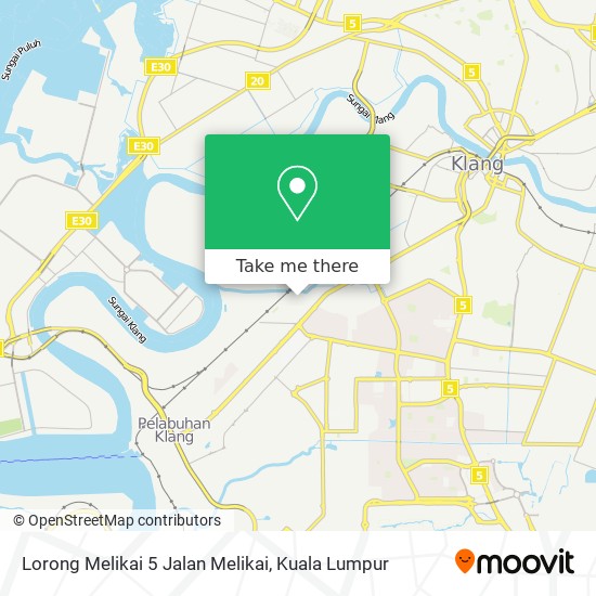 Lorong Melikai 5 Jalan Melikai map