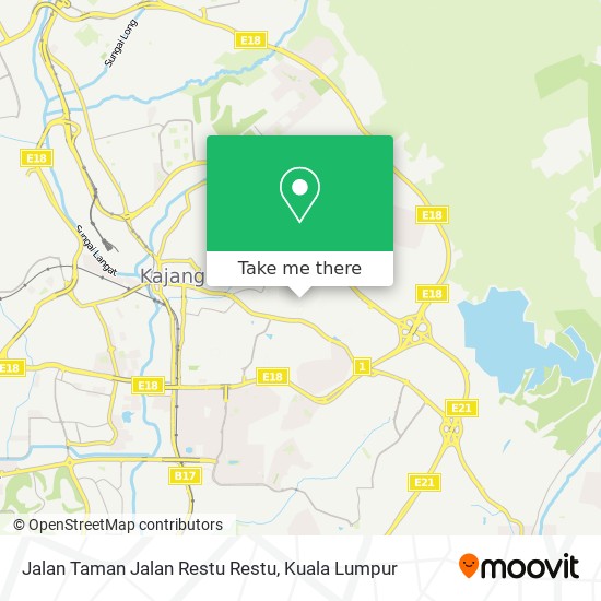 Jalan Taman Jalan Restu Restu map