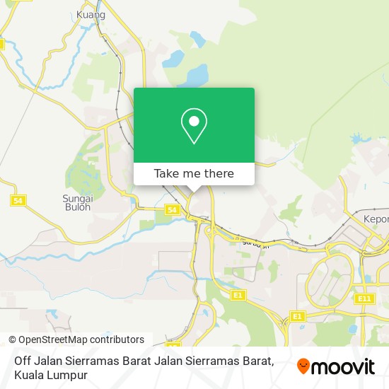 Peta Off Jalan Sierramas Barat Jalan Sierramas Barat