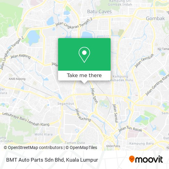 Peta BMT Auto Parts Sdn Bhd
