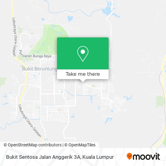 Peta Bukit Sentosa Jalan Anggerik 3A