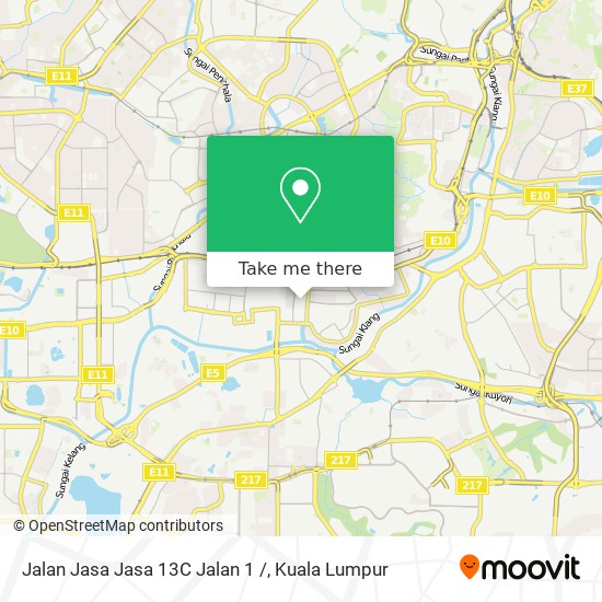 Peta Jalan Jasa Jasa 13C Jalan 1 /