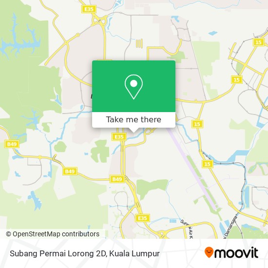 Peta Subang Permai Lorong 2D