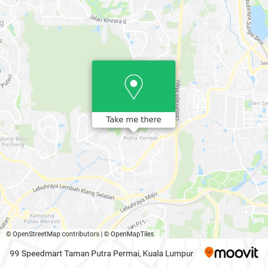 Peta 99 Speedmart Taman Putra Permai