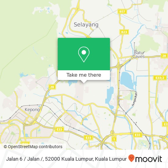 Peta Jalan 6 / Jalan /, 52000 Kuala Lumpur