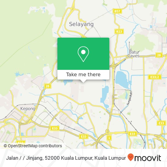 Jalan / / Jinjang, 52000 Kuala Lumpur map