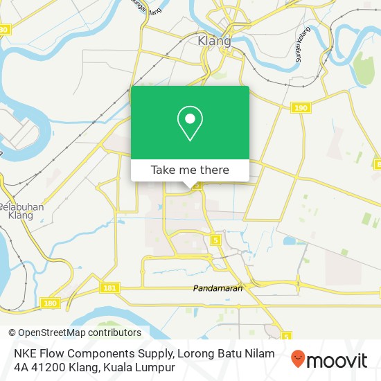 NKE Flow Components Supply, Lorong Batu Nilam 4A 41200 Klang map