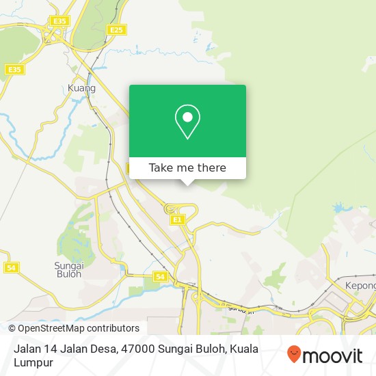 Jalan 14 Jalan Desa, 47000 Sungai Buloh map